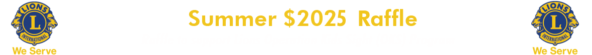 Summer 2025 Raffle